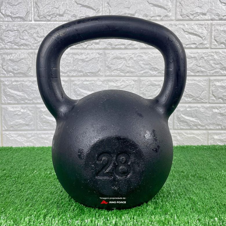 Kit de Kettlebells 22, 24, 28 e 32kg em Aço Maciço Rino Forc