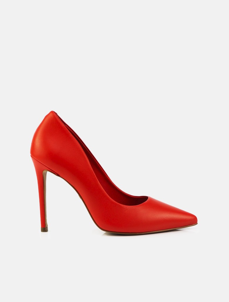 Scarpin vermelho couro shops