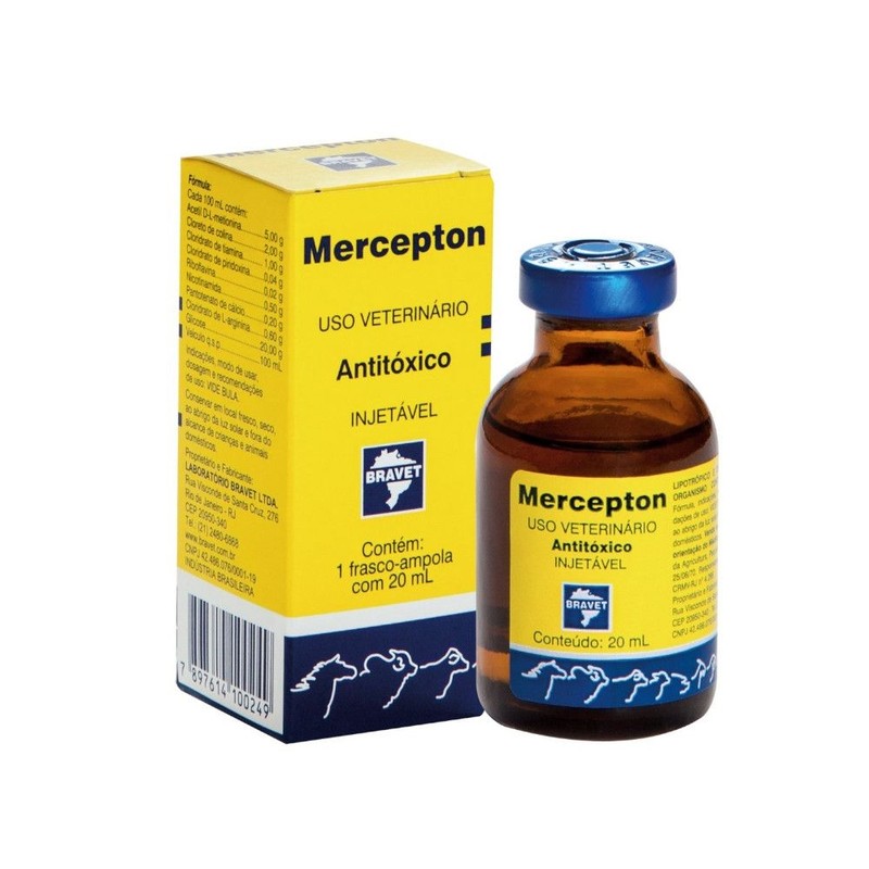 Mercepton Antitóxico  Injetável 20ml