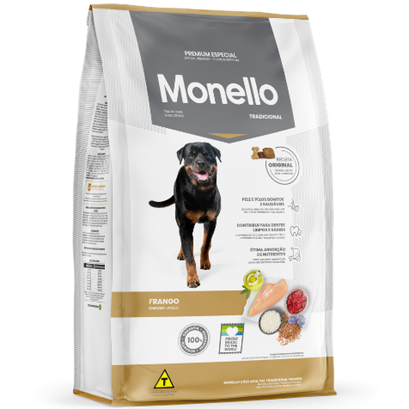 Monello Premium Especial Tradicional sabor Frango para Cães Adultos 15kg 