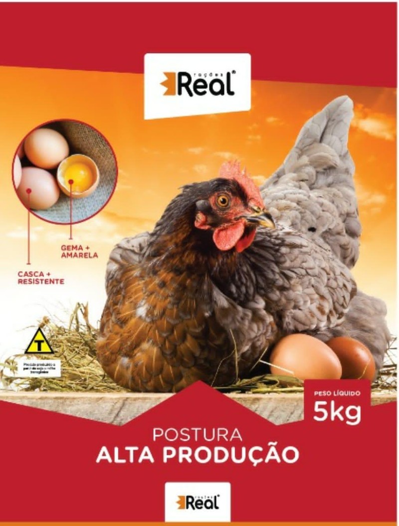 Real Aves Postura Alta Produção Granulada 5kg