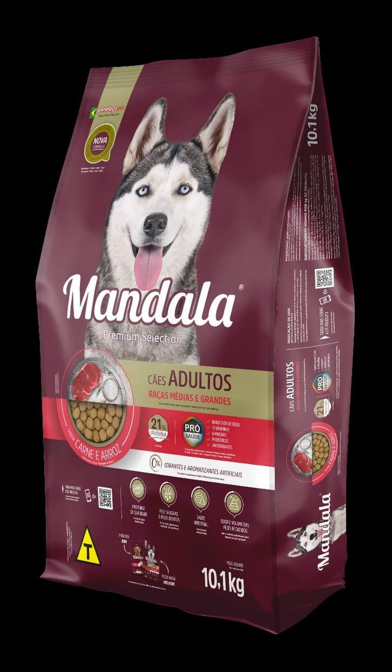 Mandala sabor Carne e Arroz para Cães Adultos 20kg