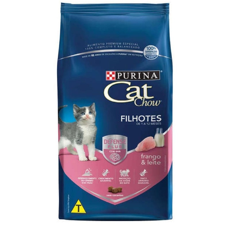 Cat Chow sabor Frango e Leite para Gatos Filhotes 10.1kg