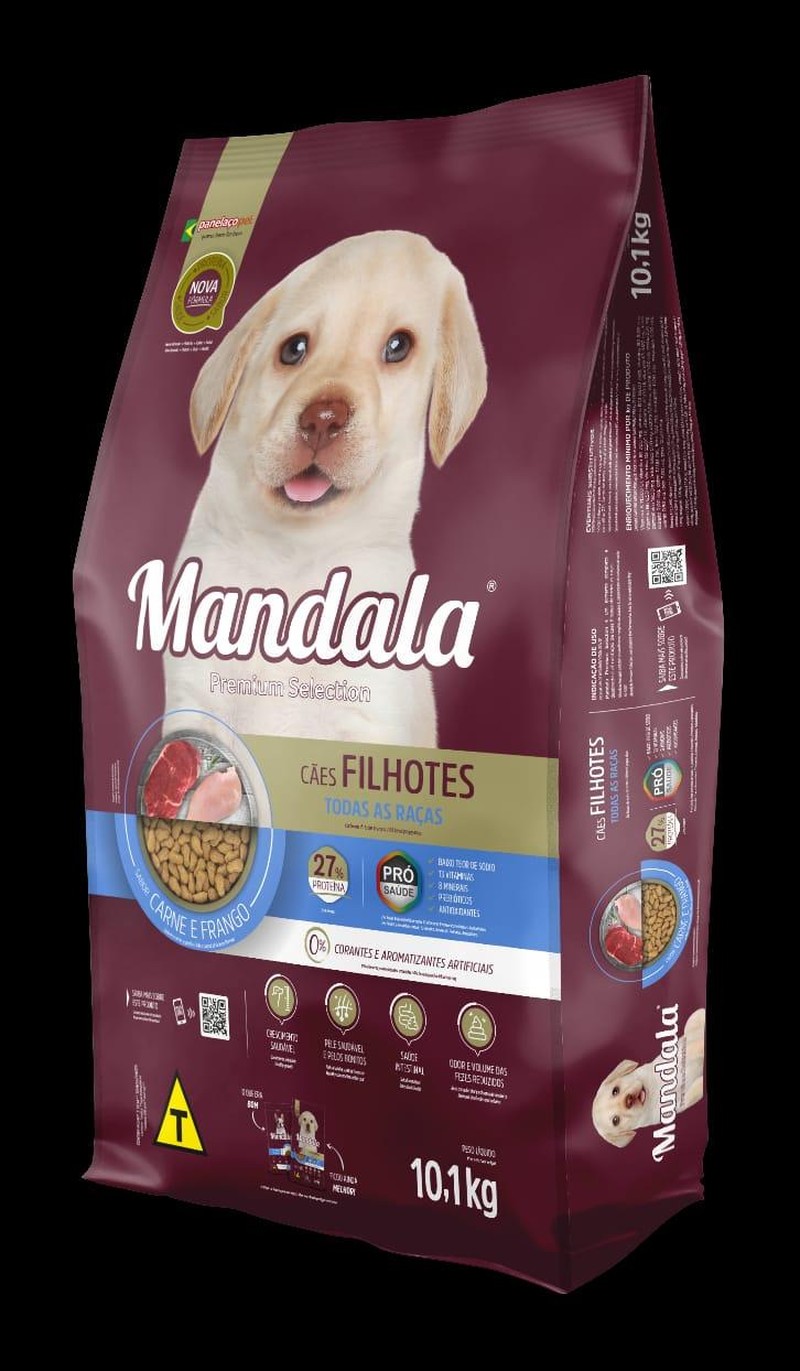 Mandala sabor Carne e Frango para Cães Filhotes 10.1kg