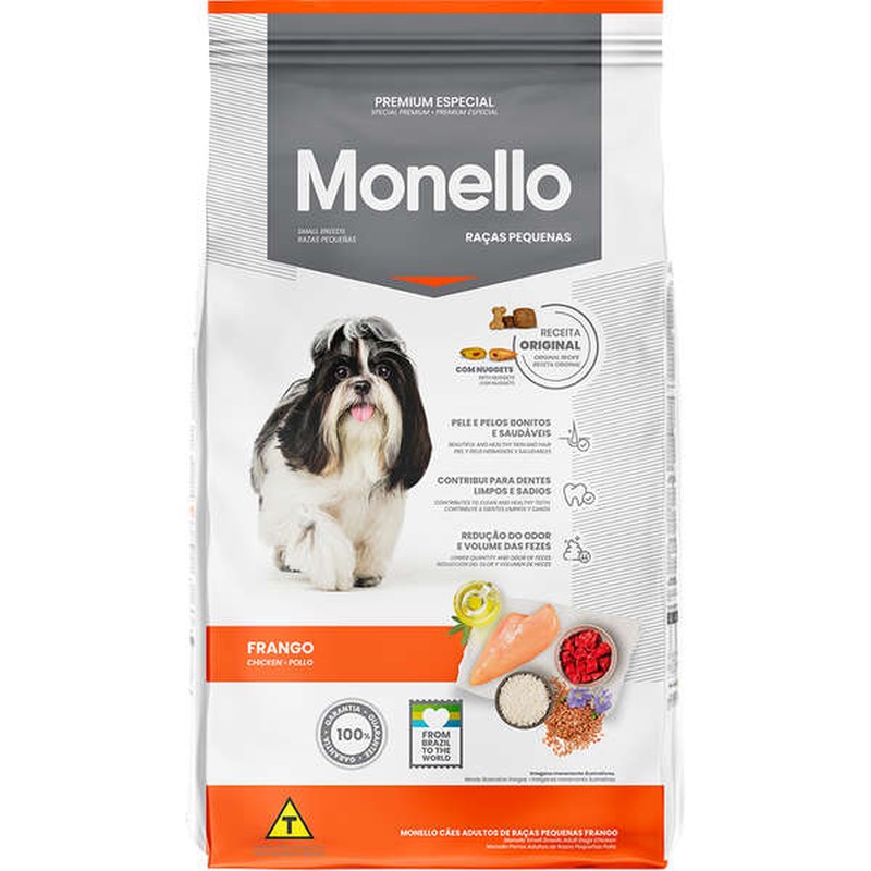 Monello Premium Especial sabor Frango para Cães de Raças Pequenas 15kg 