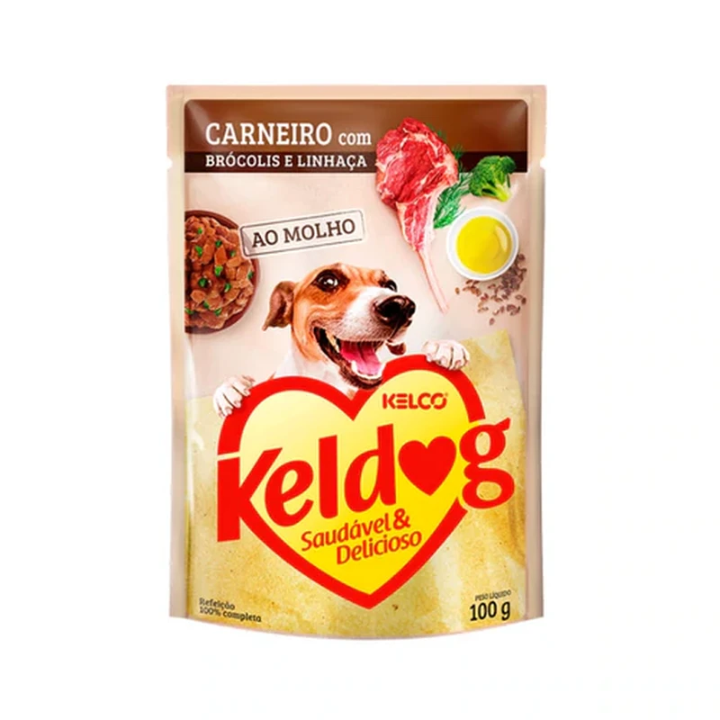 Sachê Keldog Carneiro, Brócolis e Linhaça para Cães Adultos100g