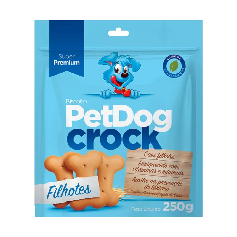 PetDog Crock Biscoito para Cães Filhotes 250g