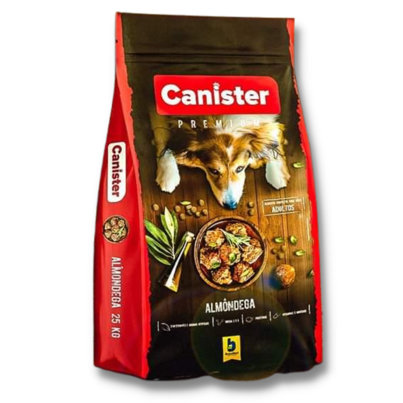 Canister Premium sabor Almôndega para Cães Adultos 15kg