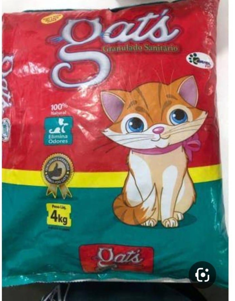 Gats Areia Higiênica para Gatos 4kg