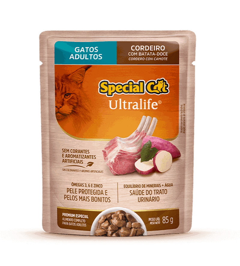 Sachê Special Cat Ultralife sabor Cordeiro para Cães Adultos 85g