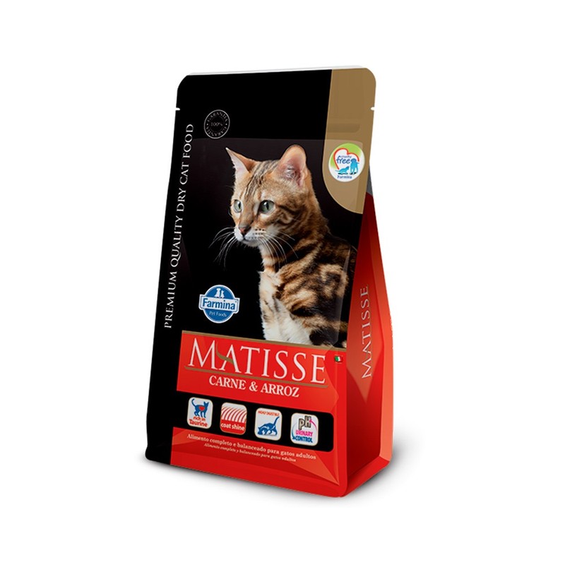 Matisse sabor Carne e Arroz para Gatos Adultos 0.8kg