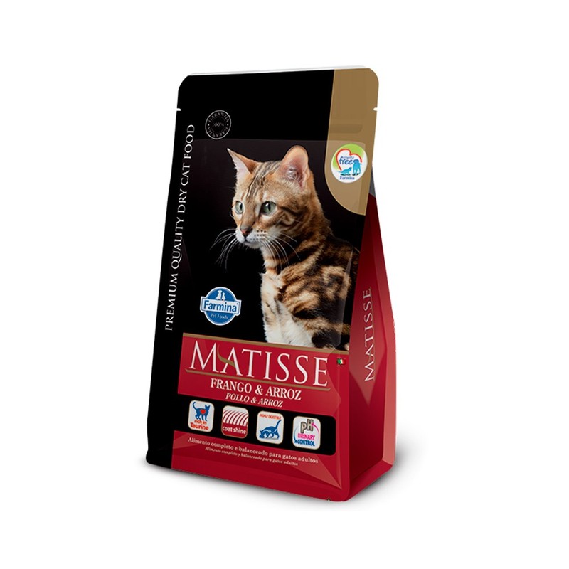 Matisse sabor Frango e Arroz para Gatos Adultos 2kg