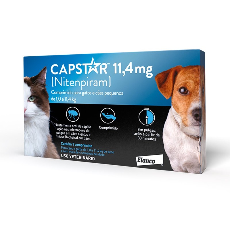 Capstar Cães e Gatos 1.0 a 11.4kg  01 comprimido