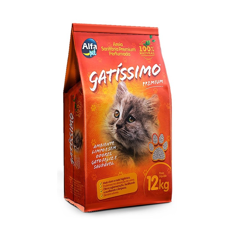 Gatíssimo Areia Higiênica para Gatos 12kg