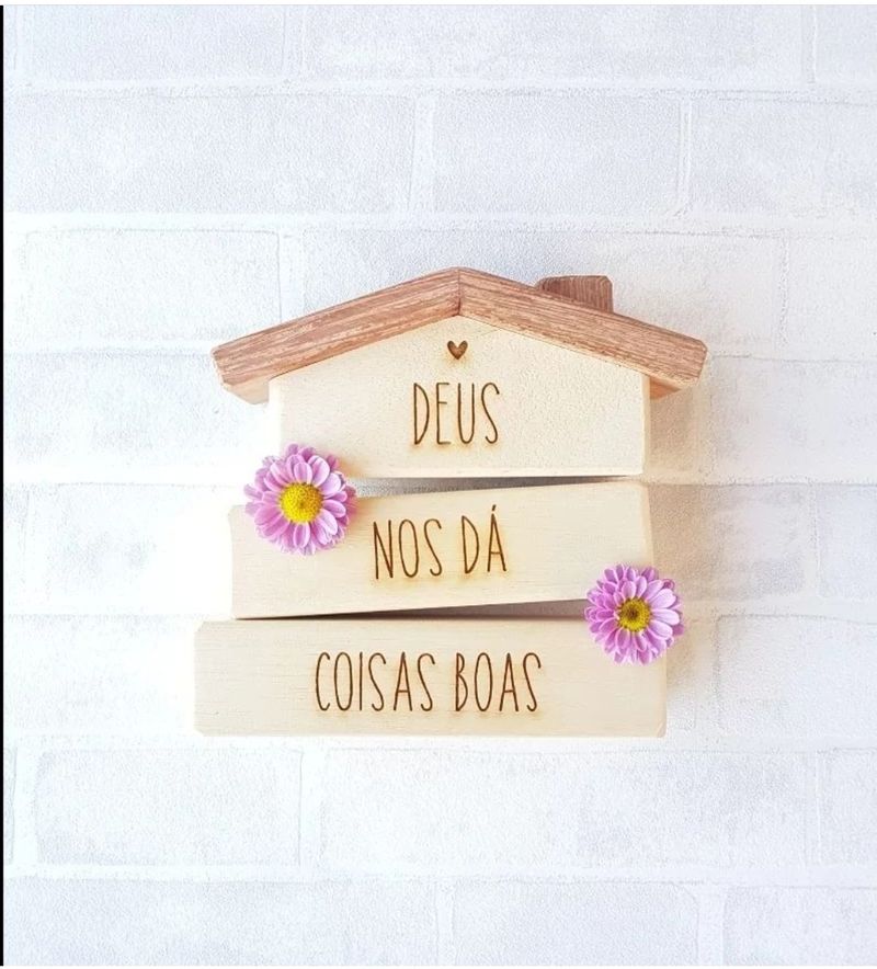 Mini Toras Decorativa Casinha