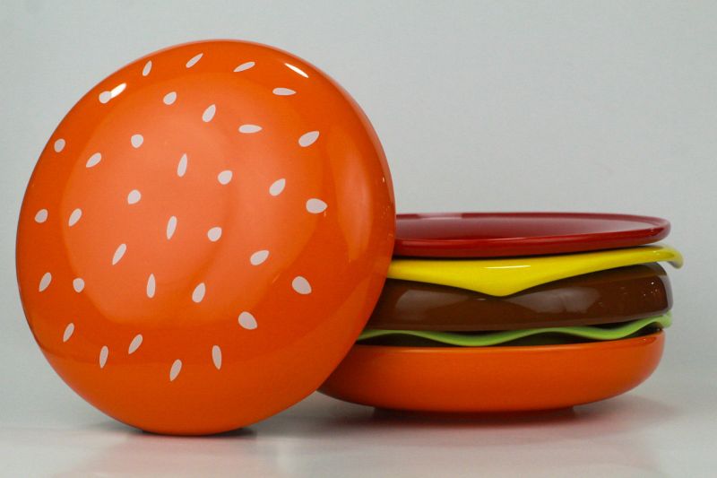 Kit Pratos Hambúrguer 6 Peças