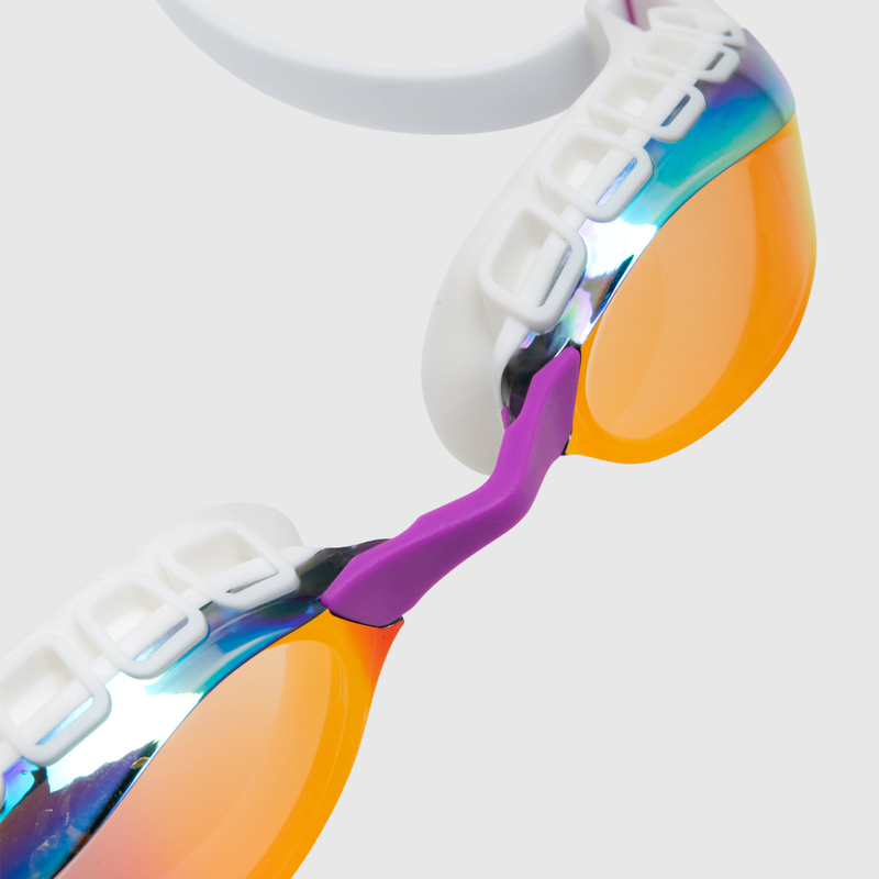 Óculos de Natação Air Sonic Dourado e Branco arena 