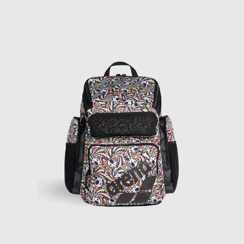 Mochila One Go Print Caveira Colorido 45L arena