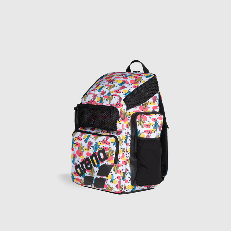 Mochila One Go Print Rosa/Amarelo 45L arena