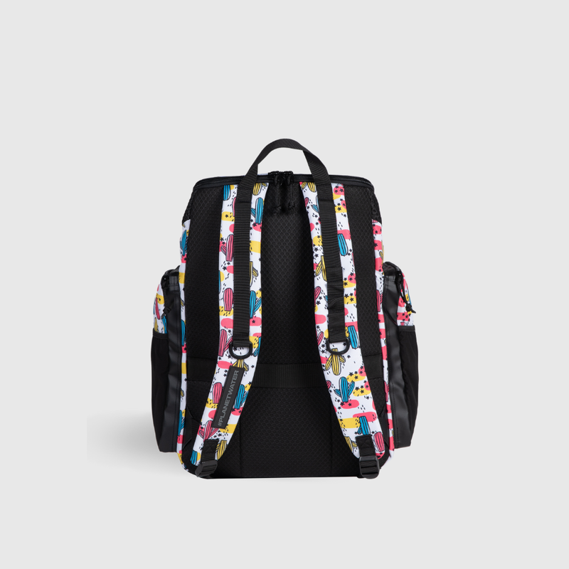 Mochila One Go Print Rosa/Amarelo 45L arena