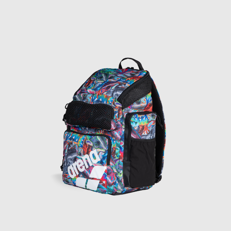 Mochila One Go Print Iguanas Roxo/Azul 45L arena