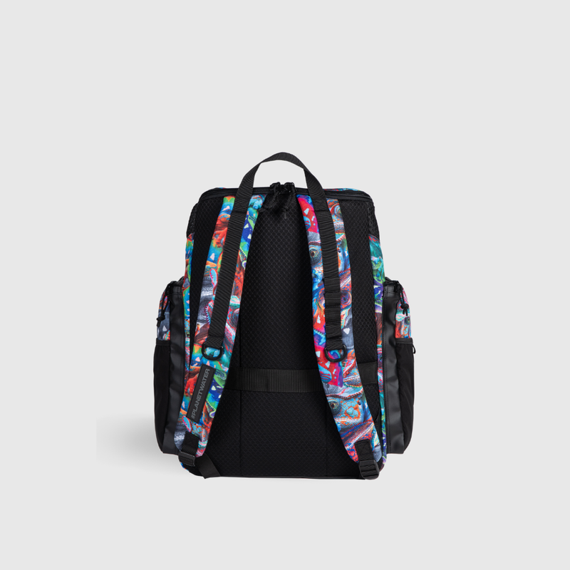 Mochila One Go Print Iguanas Roxo/Azul 45L arena