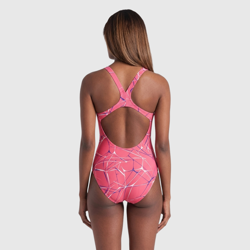 Maiô de Natação Maxlife Water Swim Rosa/Roxo arena