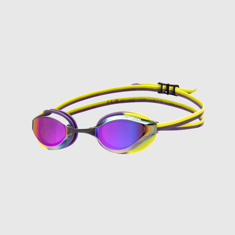 Óculos de Natação Python Mirror Fumê Violeta e Verde arena