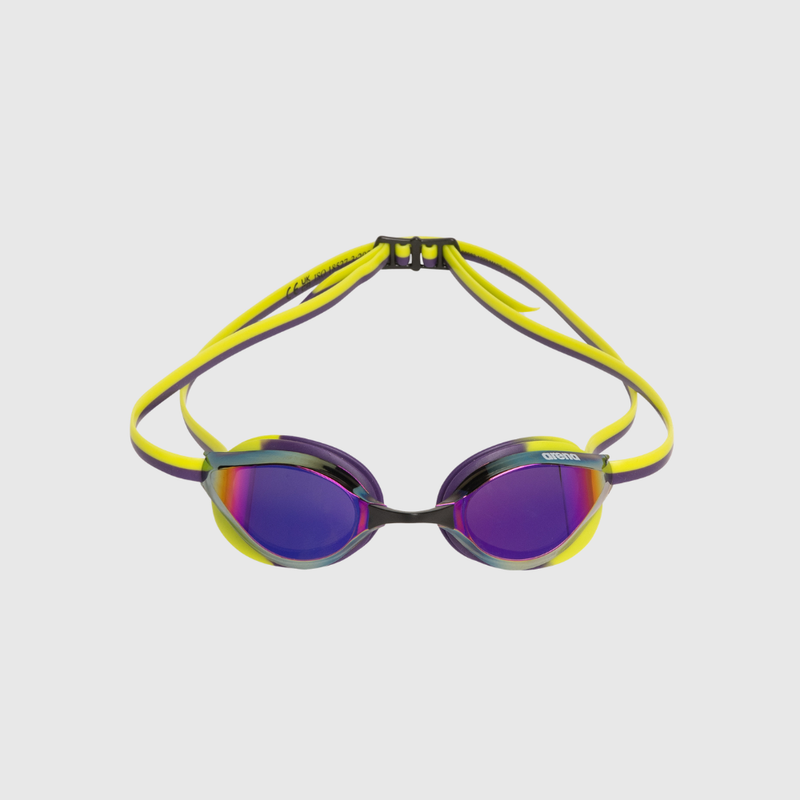 Óculos de Natação Python Mirror Fumê Violeta e Verde arena