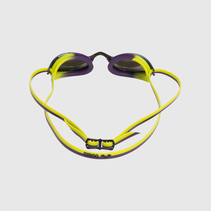 Óculos de Natação Python Mirror Fumê Violeta e Verde arena