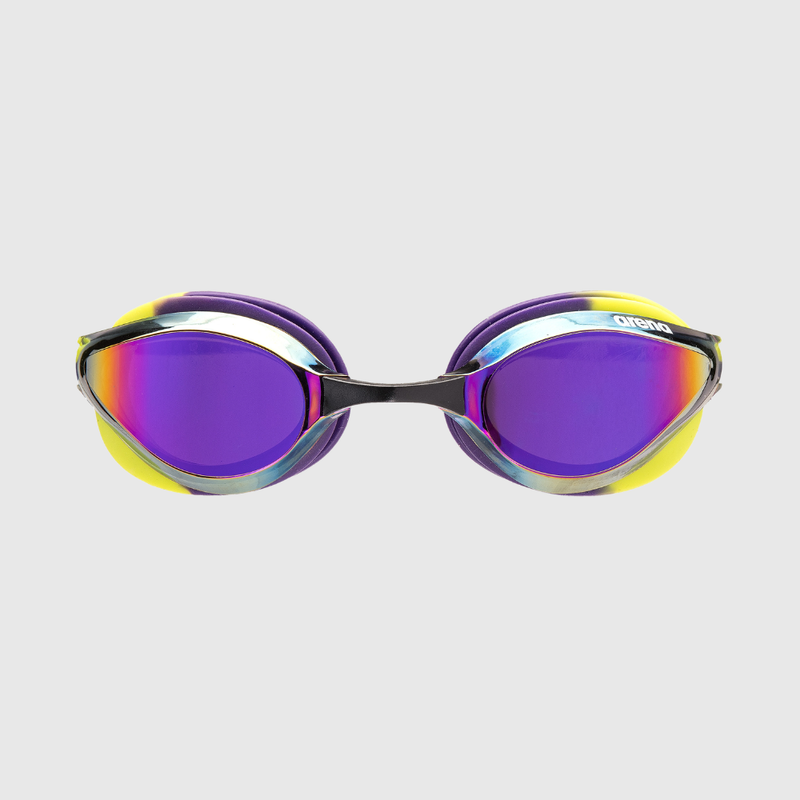 Óculos de Natação Python Mirror Fumê Violeta e Verde arena