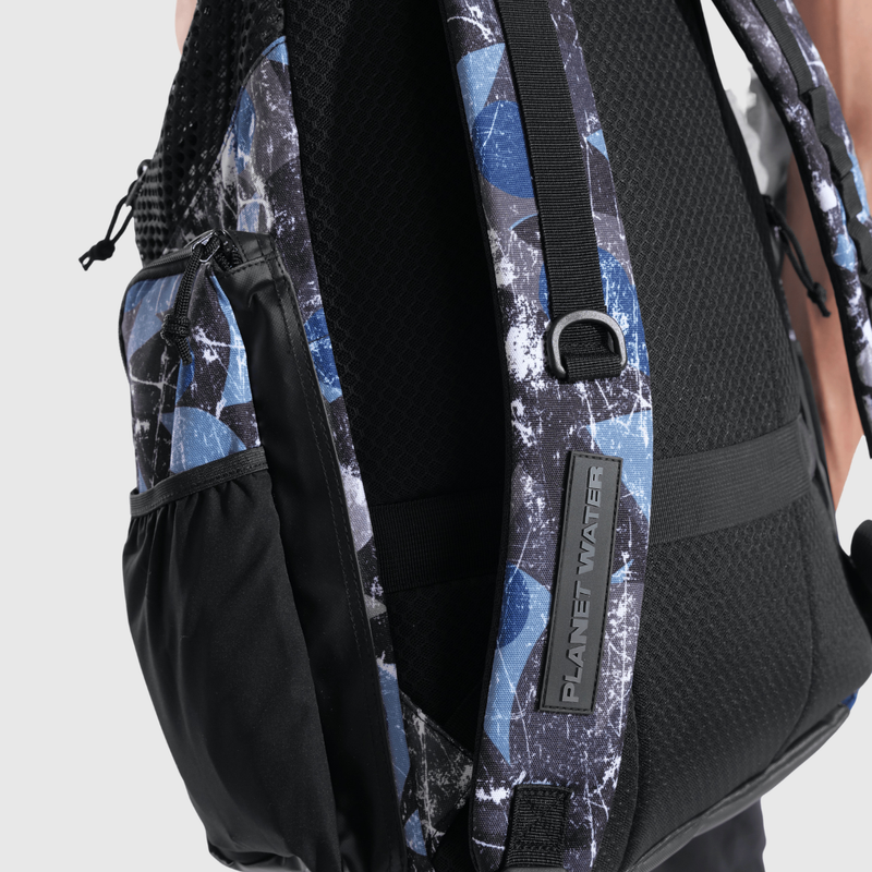 Mochila One Go Print Azul Marinho/Preto Estampado 45L arena