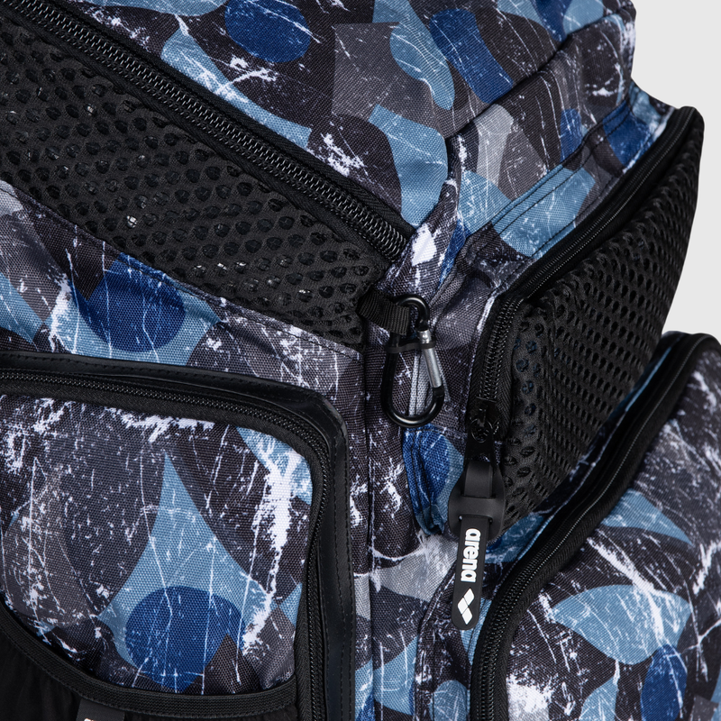 Mochila One Go Print Azul Marinho/Preto Estampado 45L arena