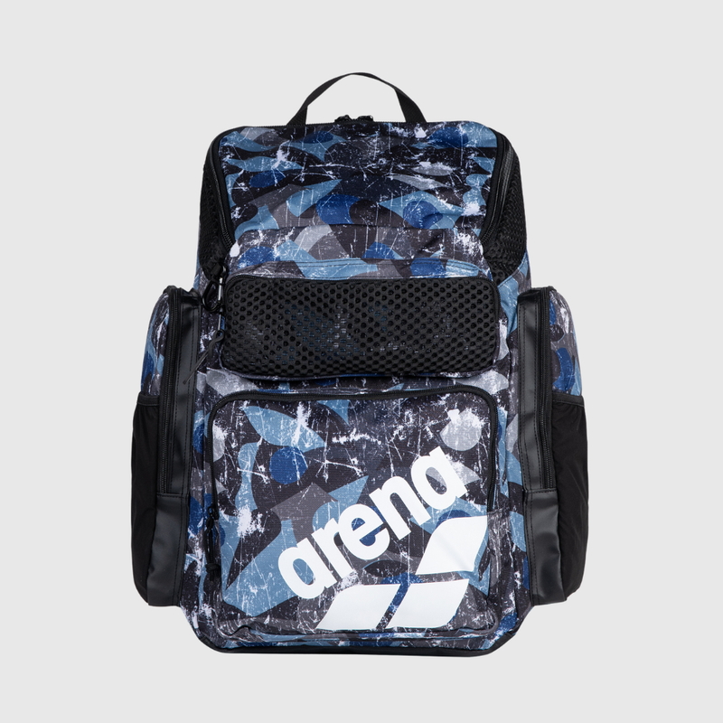 Mochila One Go Print Azul Marinho/Preto Estampado 45L arena