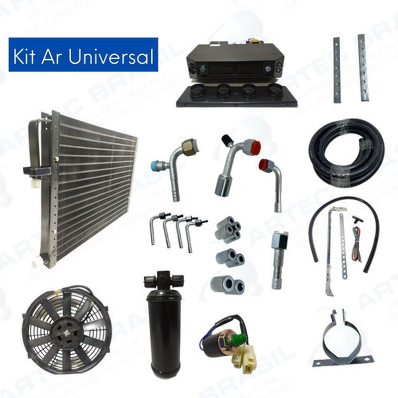 Kit Ar Cond Universal Carro Caminhão 12/24v  -sem Compressor