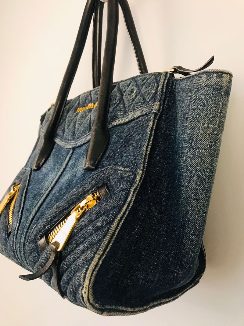 Bolsa Miu Miu Denim Biker 