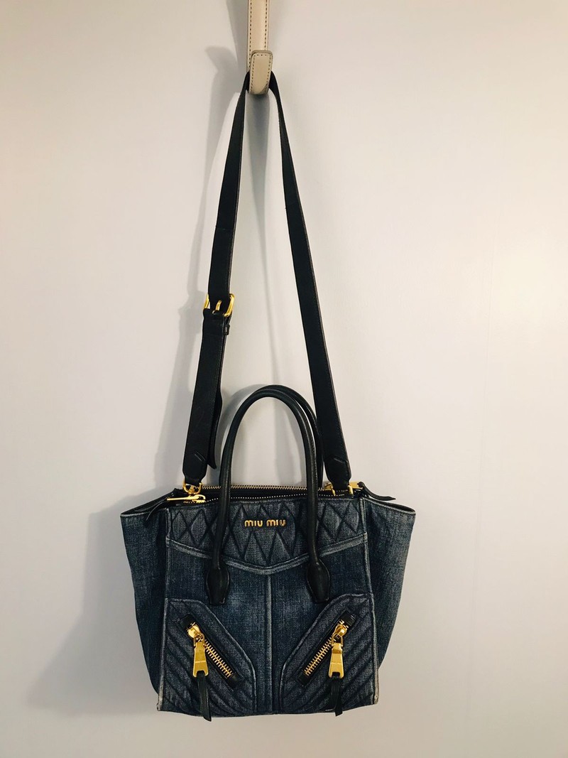 Bolsa Miu Miu Denim Biker 