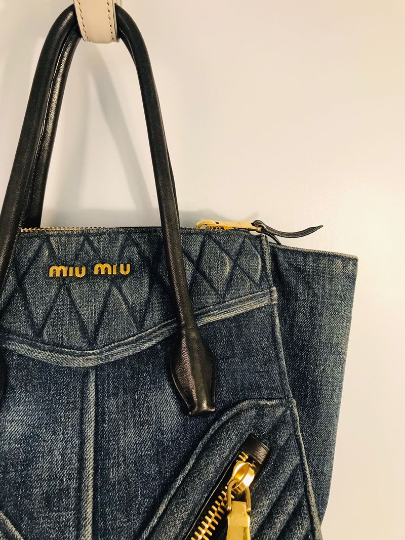 Bolsa Miu Miu Denim Biker 