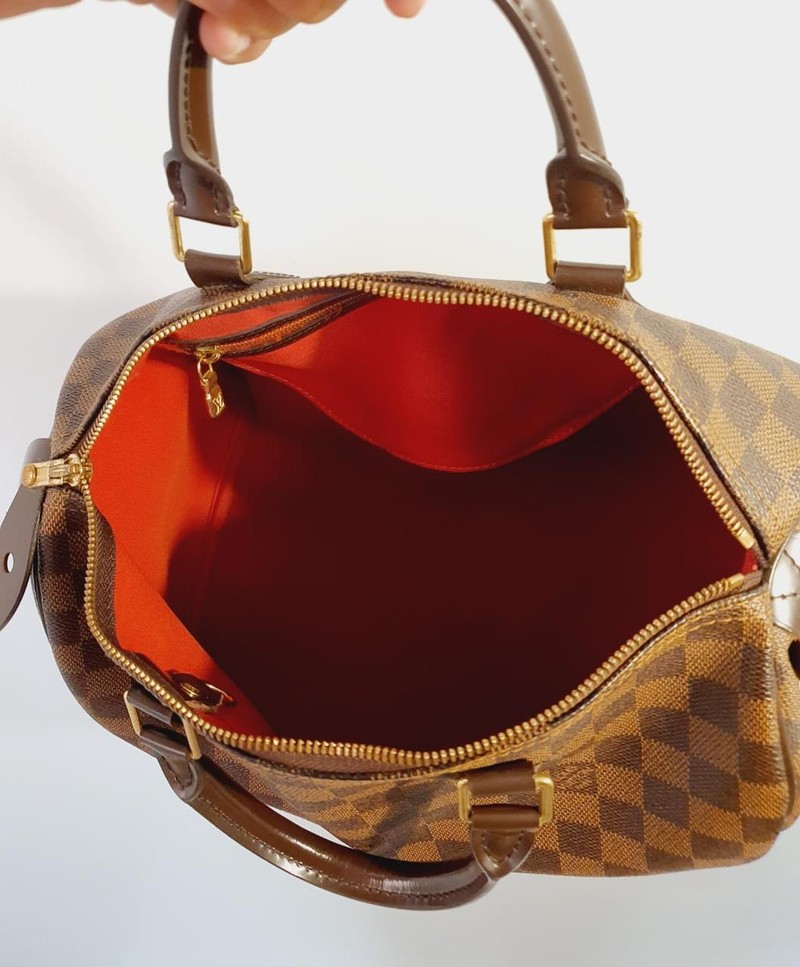 Bolsa Louis Vuitton Speedy 30 Damier Ebène 