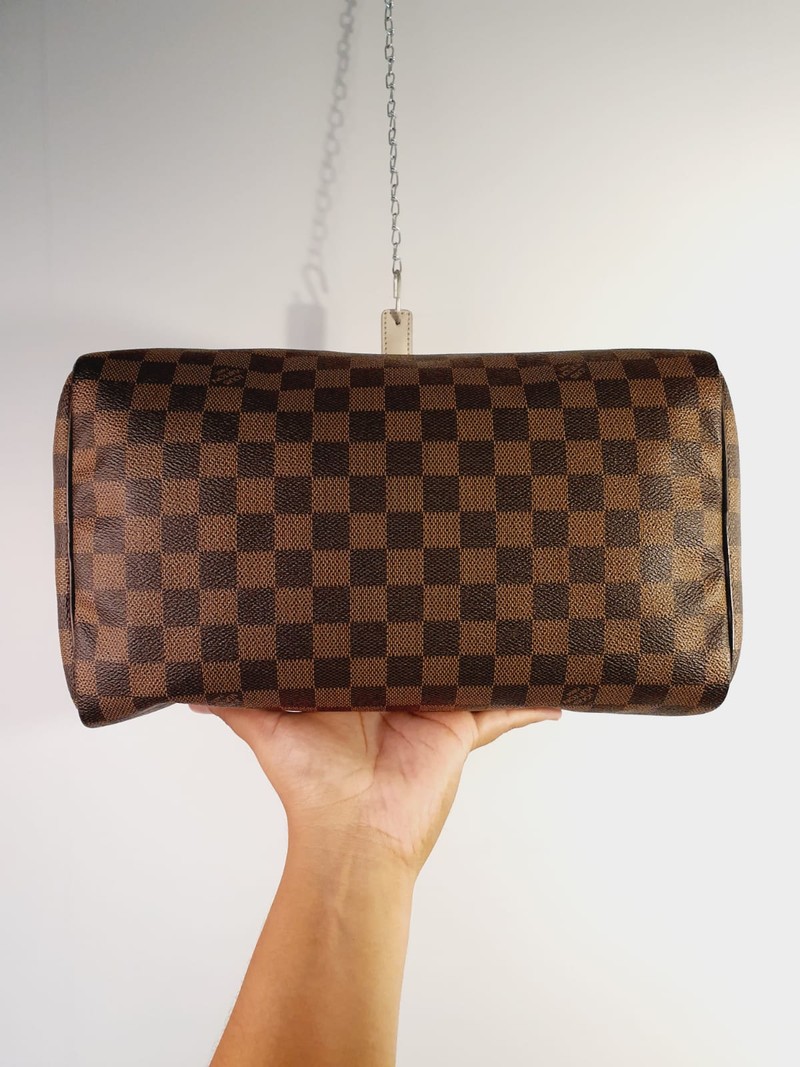 Bolsa Louis Vuitton Speedy 30 Damier Ebène 