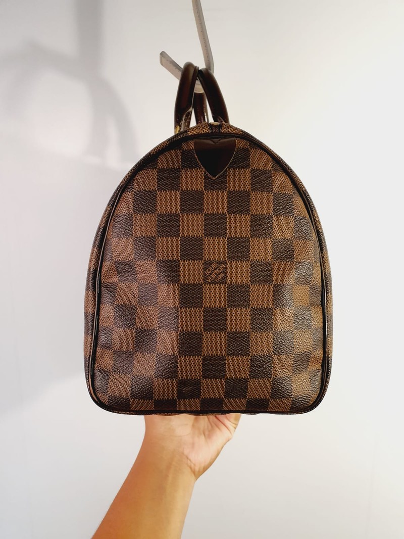 Bolsa Louis Vuitton Speedy 30 Damier Ebène 