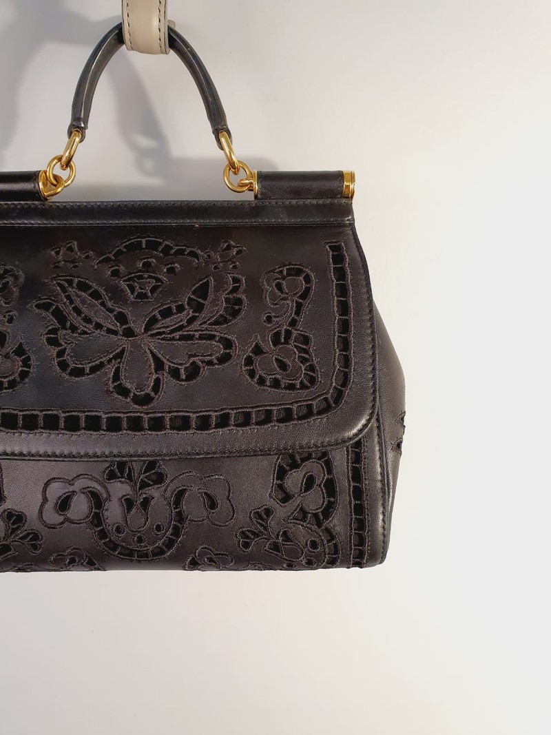 Bolsa Dolce & Gabbana Black Lace Miss Sicily