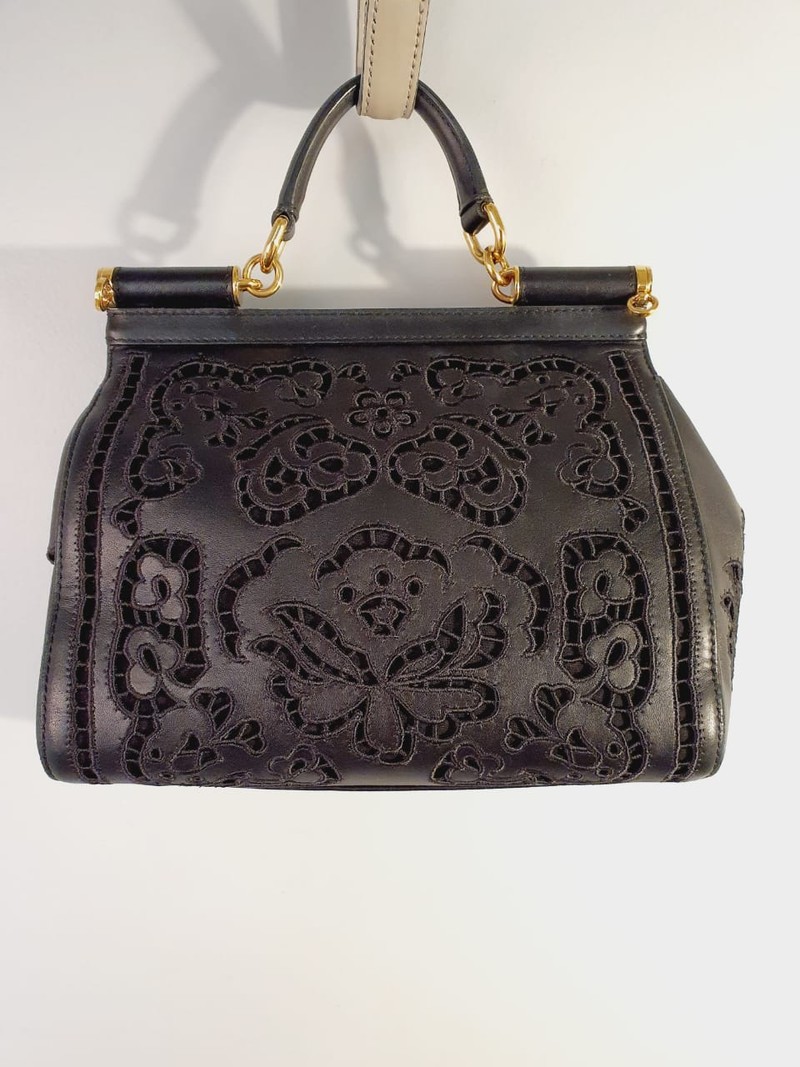 Bolsa Dolce & Gabbana Black Lace Miss Sicily