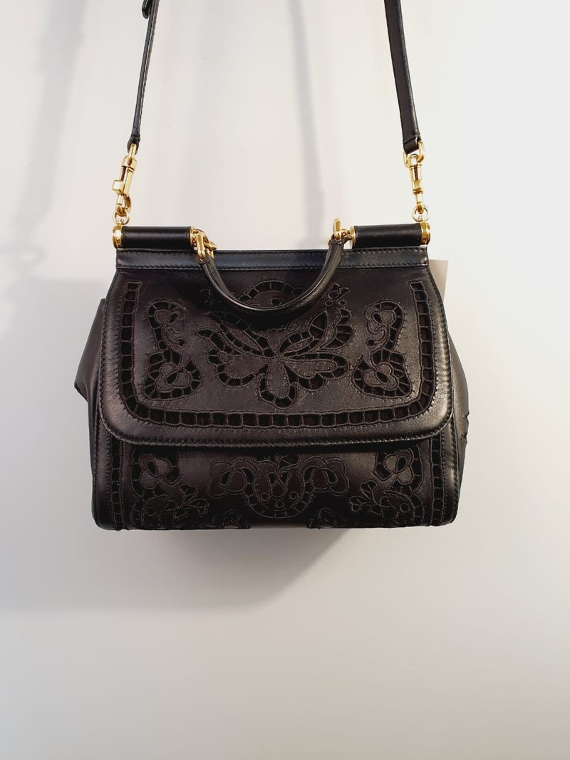 Bolsa Dolce & Gabbana Black Lace Miss Sicily