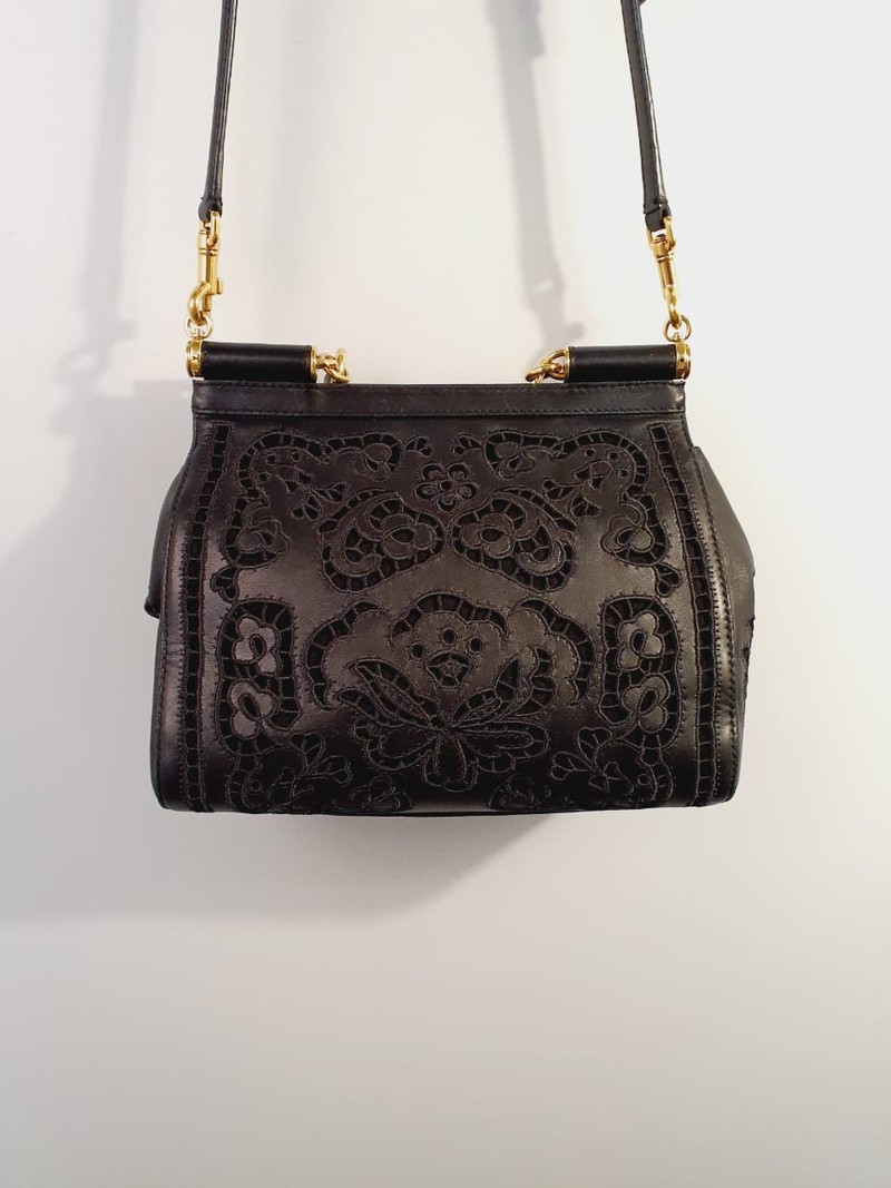 Bolsa Dolce & Gabbana Black Lace Miss Sicily