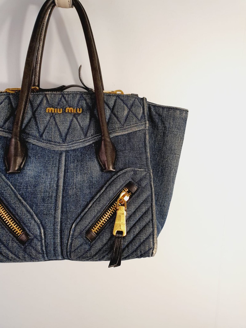 Bolsa Miu Miu Denim Biker 