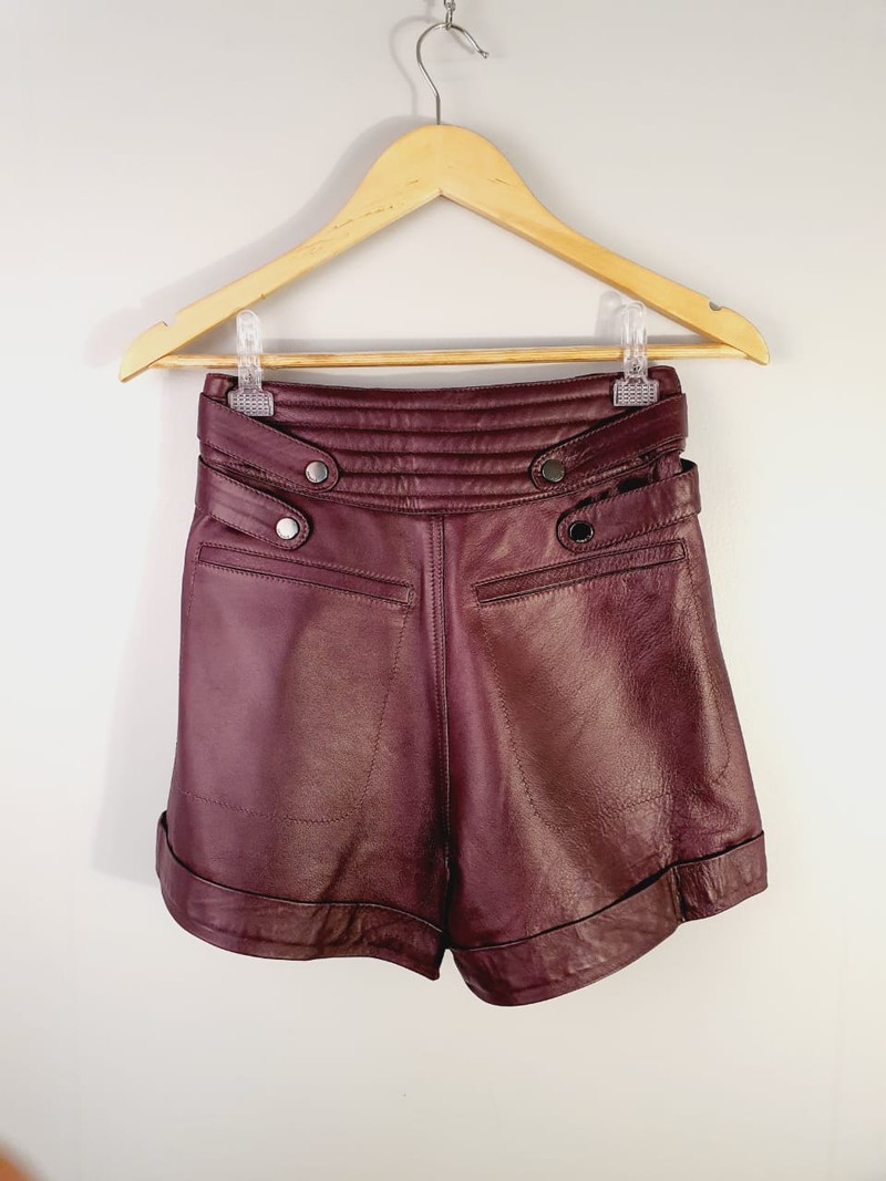 Shorts couro Animale