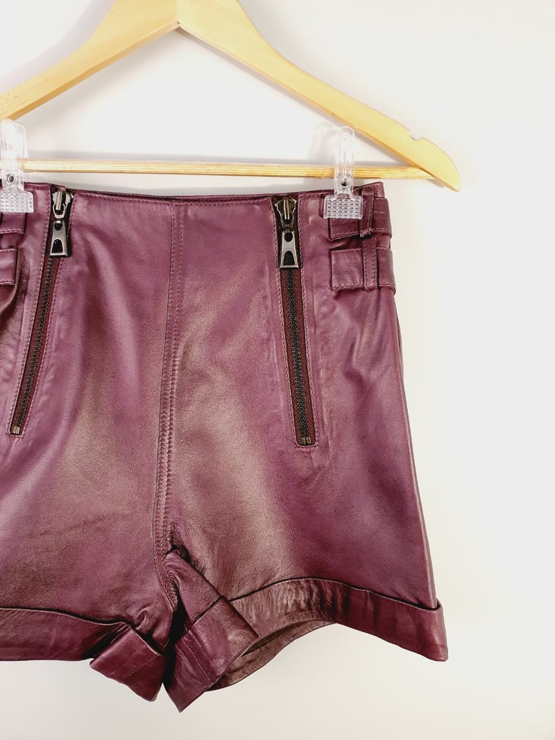 Shorts couro Animale