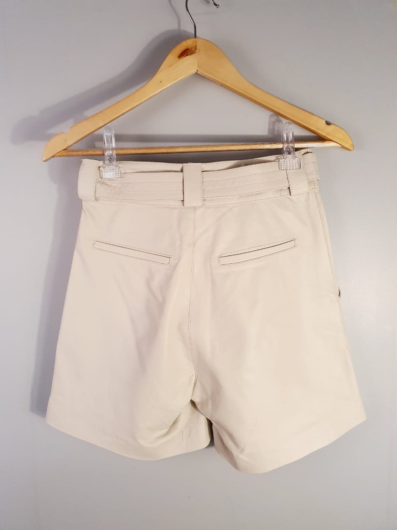 Shorts Tannerie couro