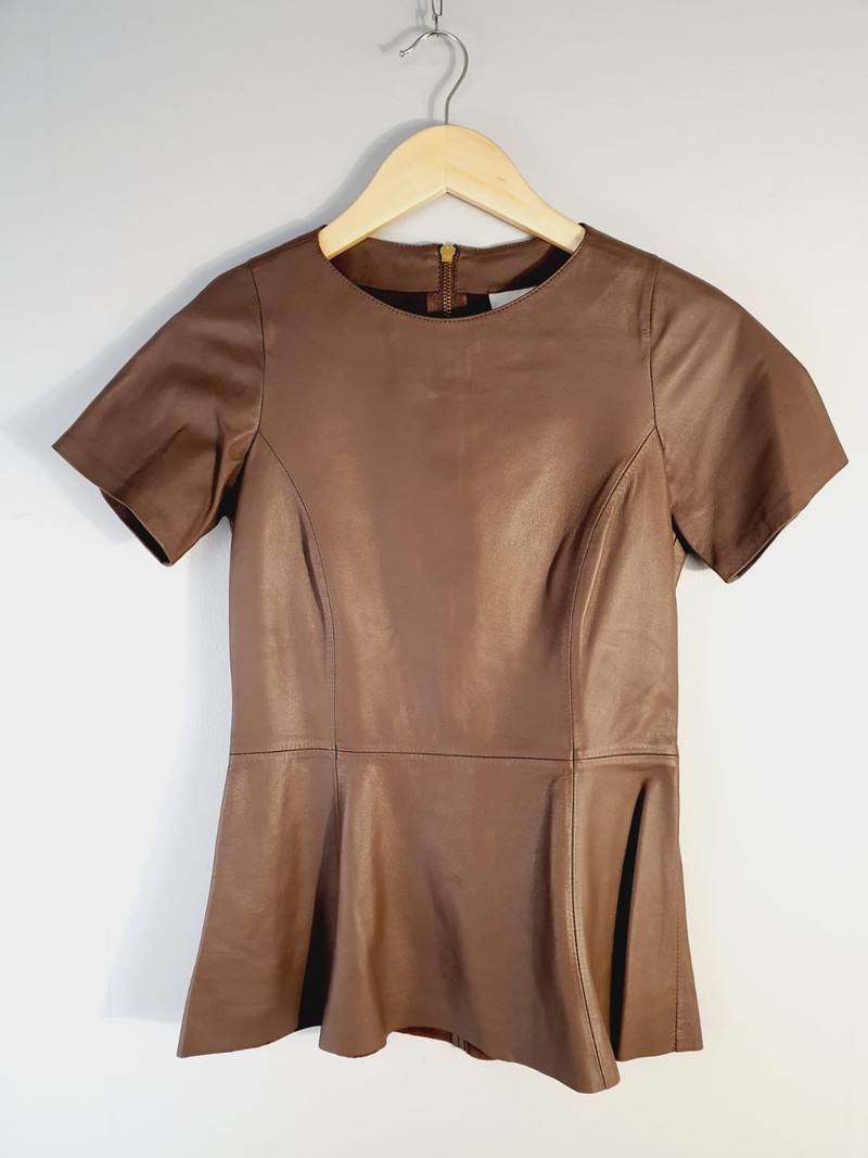 Blusa Tannerie couro